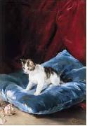 Marques, Francisco Domingo Cat painting